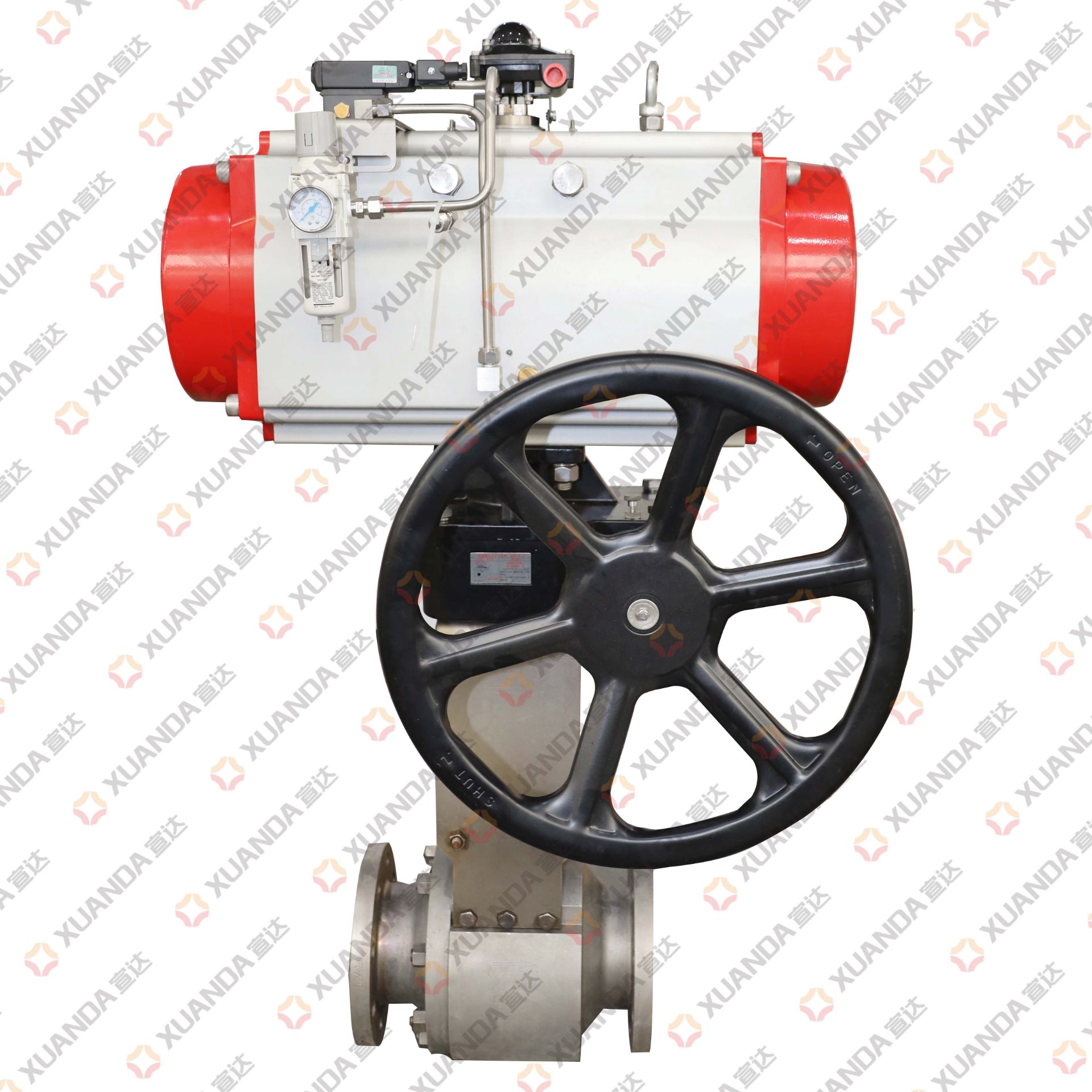 DN100氣動高溫球閥